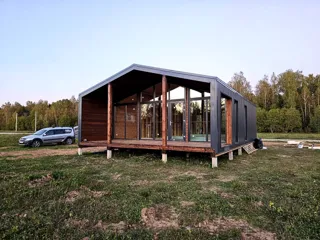 Haus nach Projekt „Barnhouse 65“, Dorf Kryukovo: Fertiges Haus