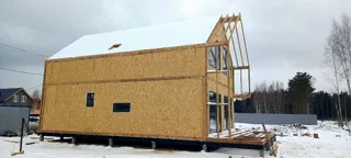 Özel projeye göre 145 m² ev, Kopnino köyü: duvar montajı