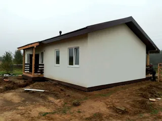 House, “Ivalo” design, Beli village: facade finishing