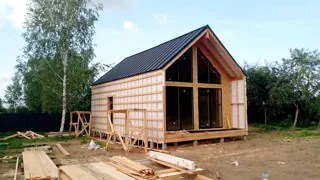 Haus 76 m² nach individuellem Projekt, Dorf Emelyanka: Fassadenverkleidung