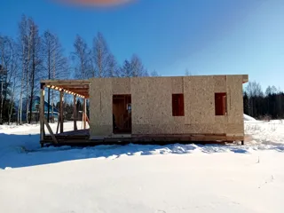 Haus nach Projekt „Jaroslawl“, Dorf Karmanovo: Fertiges Haus