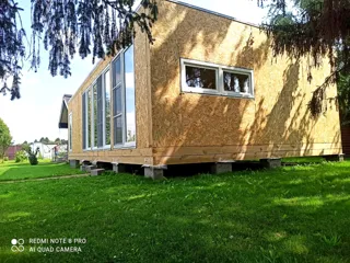Haus 56 m² nach individuellem Projekt, Dorf Kleshchevo: Fertiges Haus