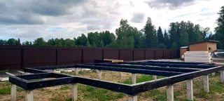 133 m² ev, “Dilijans 8x9” projesi, “Ivantsevo 3” sitesi: temel ve taban kuşağı