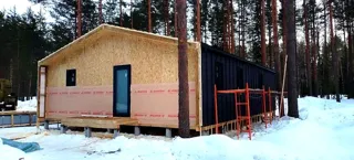 Haus nach individuellem Entwurf, Region Wologda: Fenster und Türen
