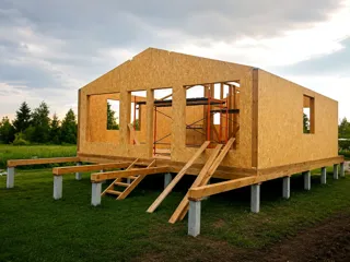 Haus nach individuellem Entwurf, Region Wologda: Wandmontage