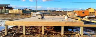 Haus 102 m² nach Projekt „Mistika - E2.8“, Dorf Kurgane: SIP-Boden auf Höhe 0