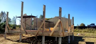Haus 61,2 m² nach individuellem Projekt, Dorf Shashmurka: Wandmontage