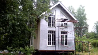 Haus nach Projekt „Musterhaus“, Gebiet Moskau: Fassadenverkleidung