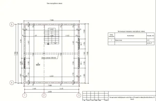 Haus nach individuellem Entwurf, Gartengemeinschaft SNT „Woschod“: Grundriss des Projekts