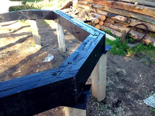 Haus nach individuellem Projekt, Siedlung Borisoglebskiy: Fundament und Grundrahmen