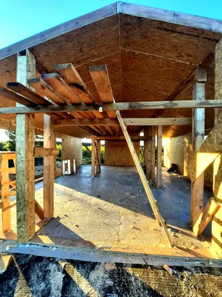 Haus 100 m², Projekt „Barnhouse 76.1“, Dorf Izbizhe: Innenwände