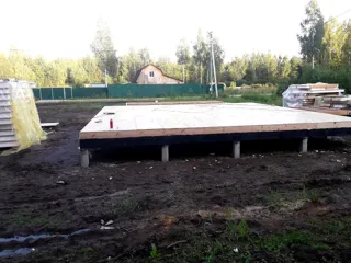 House based on the “Dilizhans” design, Moscow Region: SIP panel floor at level 0
