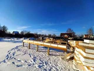 85 m² house built to a custom design, Rybinsk: foundation and sill strapping