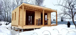 Haus 38 m², individuelles Projekt, SNT „Schtschit“