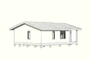 Custom-design house, Nastasino village: project rendering