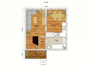 “Ameliya” projesine göre ev, Pereslavl-Zalesskiy: proje planı