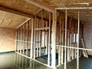 98 m² house, “Half-timbered 98” design, SNT “Kovalyovo”: interior partitions