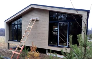 Haus nach Projekt „Barnhouse 110“, Dorf Syanovo-2: fertiges Gebäude