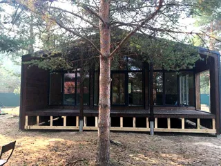 Datscha nach Projekt „Barnhouse 76.1“, Gebiet Wladimir: fertiges Gebäude