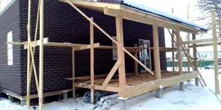 Haus 163 m² nach individuellem Projekt, Dorf Turabevo: Fassadenverkleidung