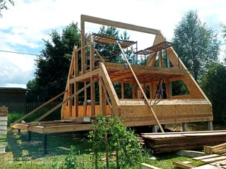 Haus nach individuellem Entwurf, Region Jaroslawl: Wandmontage