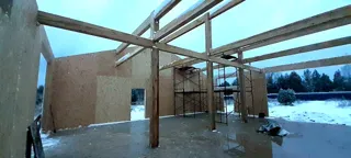Garage nach individuellem Projekt, Gebiet Iwanowo: Dach