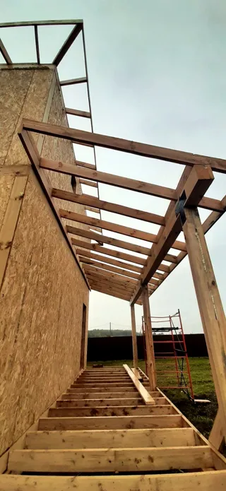 Haus 115 m², individuelles Projekt, Dorf Golovino: Obergeschoss und Dachgeschoss