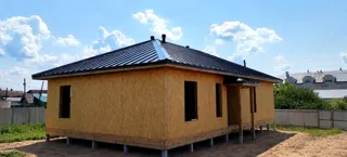 129,55 m² house built to a custom design, Kostroma Region: completed house