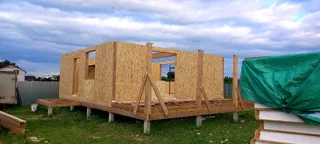 Haus nach Projekt „Sefir“, Kineshma: Wandmontage