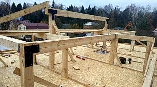 Haus nach Projekt „William 192“, Dorf Timonovo: Obergeschoss und Dachgeschoss