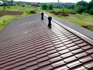 Haus 86,6 m² nach individuellem Projekt, Dorf Laptevo: Dach