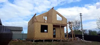 Haus 95 m², individuelles Projekt, Dorf Reshma: Obergeschoss und Dachgeschoss