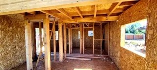 75 m² ev, “Barnhouse Otrazhenie” projesi, Beloostrov kasabası: duvar montajı