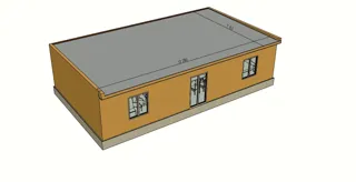 Haus 77,4 m², individuelles Projekt, SNT „Sadowod“: Projektvisualisierung
