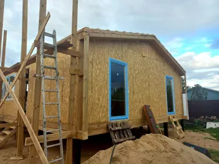 Haus 100 m² nach Projekt „Barnhouse 76.1“, Gebiet Moskau: Dach