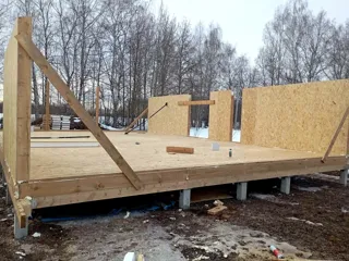 Haus nach individuellem Entwurf, Gebiet Kostroma: Wandmontage