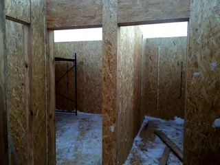 House, “Evseevo 2.8” design, Sharapovo village: interior partitions