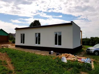 Haus nach Projekt „Mistika - E2.8“, Dorf Novoe: Fertiges Haus
