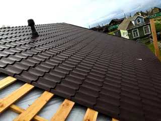 Custom-design house, Arkhangelsk Region: roofing