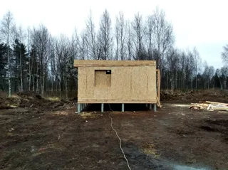 House based on the “Style 44.2.8” design, Lipovitsy village: completed house