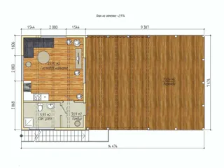 Garage nach Projekt „Garage“, Gebiet Kostroma: Grundriss des Projekts