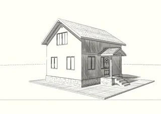 Haus nach individuellem Entwurf, Siedlung Pervyy: Projektvisualisierung