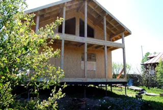 Haus nach Projekt „Metschta XXL“, Dorf Palmintsyno: Fertiges Haus
