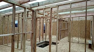 Haus nach individuellem Projekt, Dorf Yudino: Trennwände