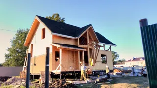 Haus nach Projekt „Sarja“, Kazan: Fassadenverkleidung