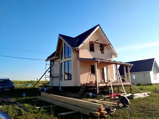 Haus nach Projekt „Garmonija 122.89“, Dorf Shirino: Fertiges Haus