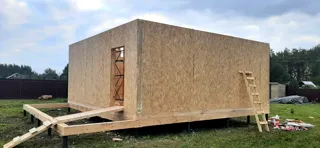 Haus 115 m² nach individuellem Projekt, Dorf Golovino: Wandmontage