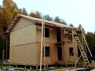 Haus nach Projekt „Dilischans 8x9“, Region Wologda: Dach