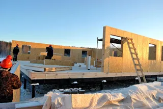 Haus nach individuellem Entwurf, Kineshma: Wandmontage