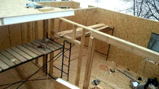 Haus nach Projekt „Ewropa“, SNT „Weteran-5“: Wandmontage